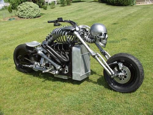 Moto chopper esqueleto moto chopper esqueleto