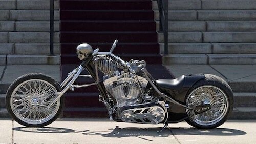 Moto chopper esqueleto moto chopper esqueleto