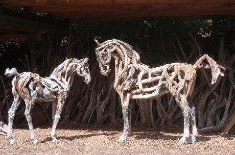 Cavalos de raízes de Heather Jansch wk 120310draft04 | Arte | Arte, cavalos, escultura, raízes