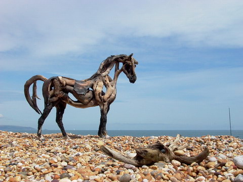 Cavalos de raízes de Heather Jansch wk 120310draft08 | Arte | Arte, cavalos, escultura, raízes