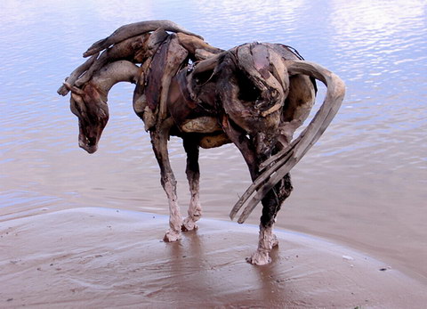 Cavalos de raízes de Heather Jansch wk 120310draft09 | Arte | Arte, cavalos, escultura, raízes