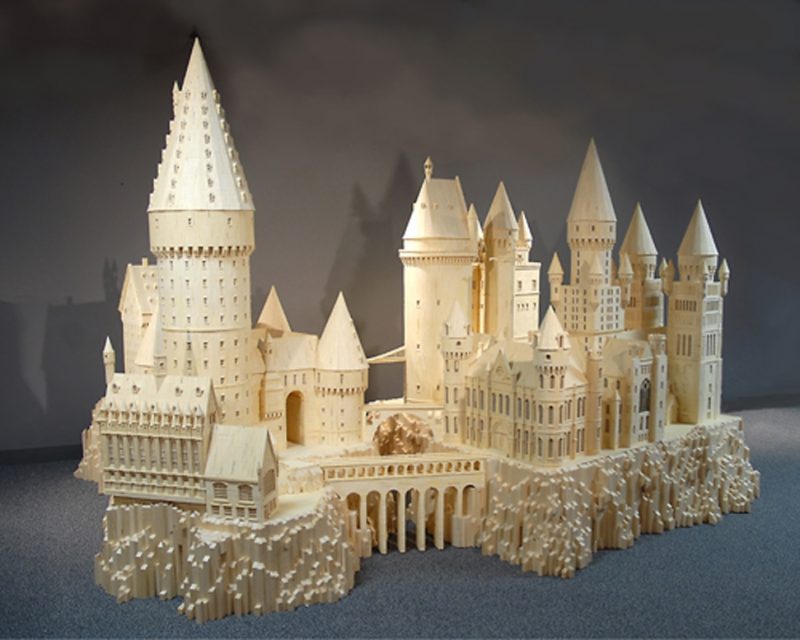 Construindo com palitos Hogwart Best Finished Web e1553639524531 | Arte | Arte, bizarro, curioso, escultura, incrível, modelismo, modelos, sensacional