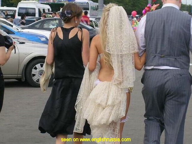 Isso é que é vestido de noiva! russian bride2 | Bizarro | bizarro, curioso, noiva, russo