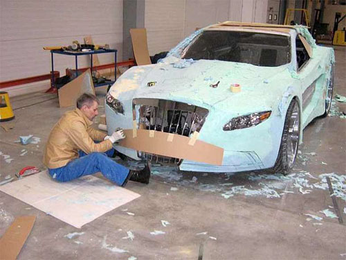 Car mod ou tunning? Sei lá. Esta é a arte de um homem só pufoamcars10 | Arte | carro, carros, design, escultura, incrível