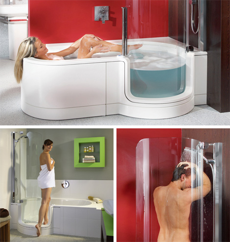 Banheiras, Jacuzzi, piscinas e spas Artweger Twinline Tube Shower | Curiosidades | água, curioso, design, Textos