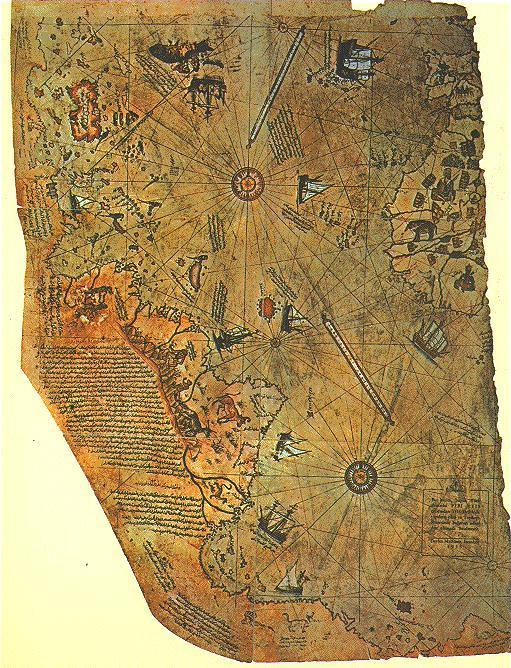 O mapa do mundo e outras coisas piri reis map | Curiosidades | curioso, estranho, mapa, mundo