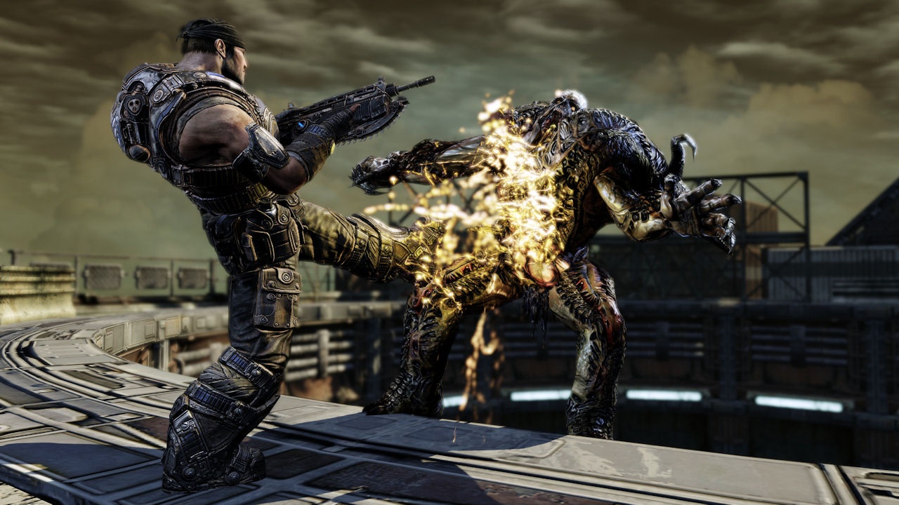Gears of War 3 - Screenshots trailer e download 3019xGears of War 3 Marcus Chainsaw Kick Drudge | Dicas | games, jogo, playstation, Xbox