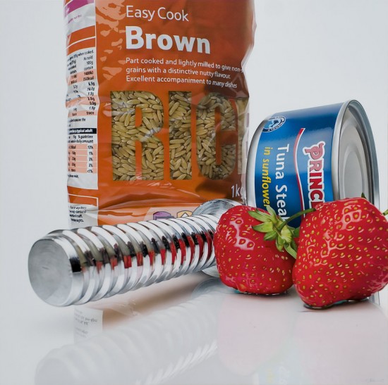 A pintura hiper realista de Tom Martin e Roberto Bernardi edible paintings2 550x547 1 | Arte | Arte, hiperrealismo, m incrível, pintura, realista, sensacional