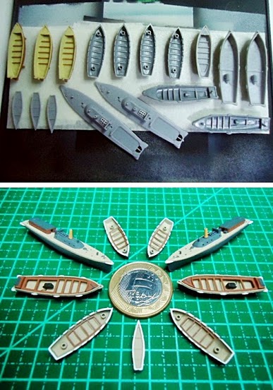 Plastimodelismo: Construindo o Yamato 22 botesantesedepoisdepintar 1 | Arte | Arte, incrível, modelismo