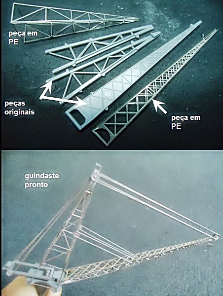 Plastimodelismo: Construindo o Yamato 8 guindaste | Arte | Arte, incrível, modelismo