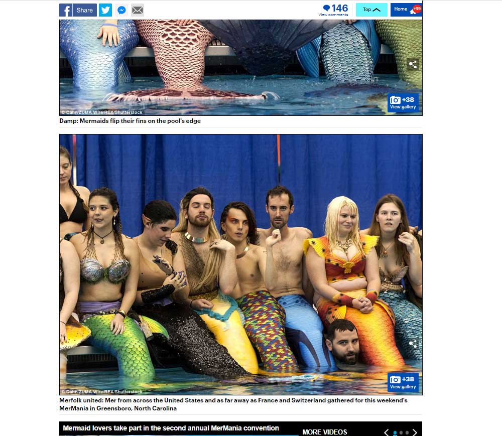 Fotos de uma convenção de... Sereias sereiasscreen | Bizarro | bizarro, curioso, Sereias