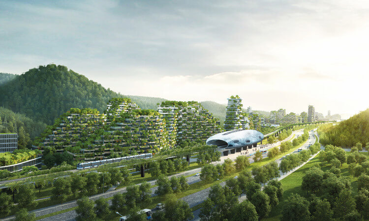 Projeto de floresta vertical urbana na China dá ruim Forest City China Cidade Floresta | Incrível | bizarro, china, descontrole, floresta, poluição, predio, urbano