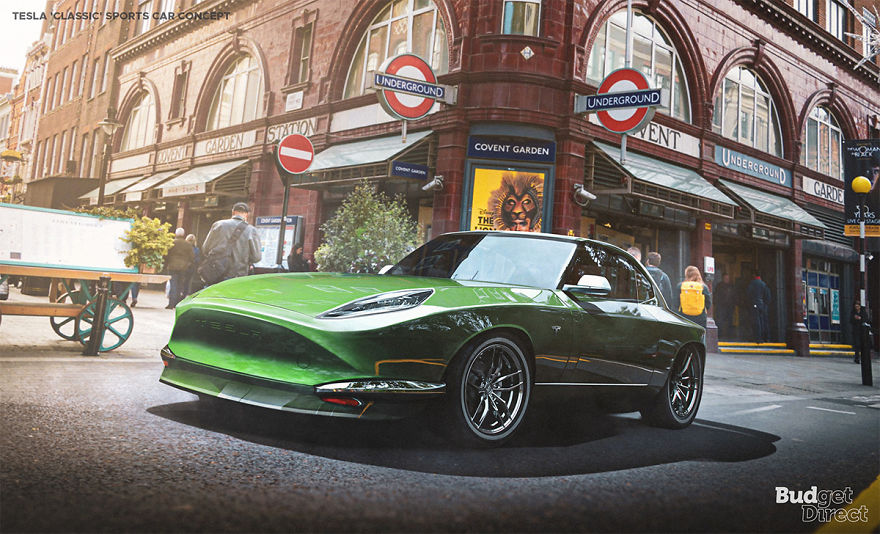 Conceitos de veículos da Tesla que todo mundo vai curtir 04 Tesla vehicles we want Classic sports car 5dfaca3e7c639 png 880 | Arte | carro, carros, Tesla