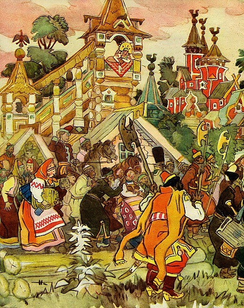 Ilustrações de contos de fadas de Nikolai Mikhailovich Kochergin 1b79277369da | Arte | Arte, ilustração, incrível, russa