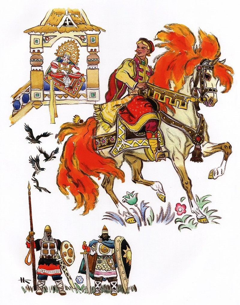 Ilustrações de contos de fadas de Nikolai Mikhailovich Kochergin 71ac59e675c7 | Arte | Arte, ilustração, incrível, russa