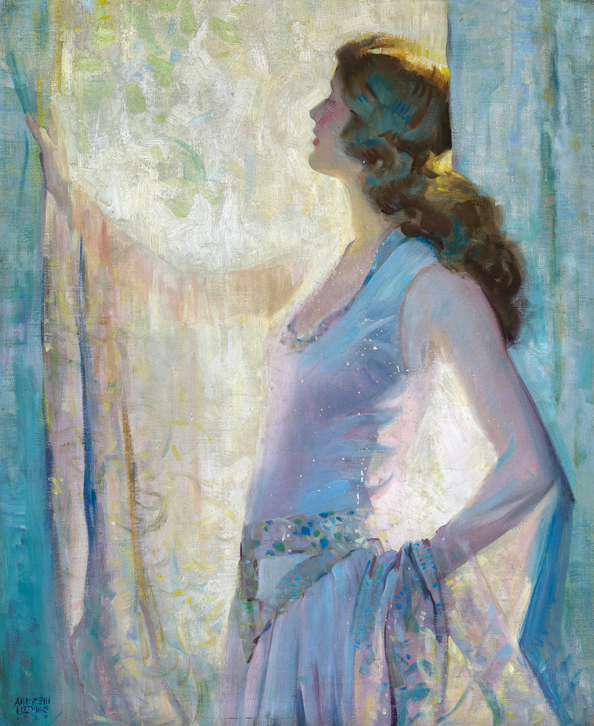 A arte de Andrew Loomis (pega o babador) Andrew Loomis Lady in the Sunlight 1928 | Arte | Arte, ilustração, ilustradores