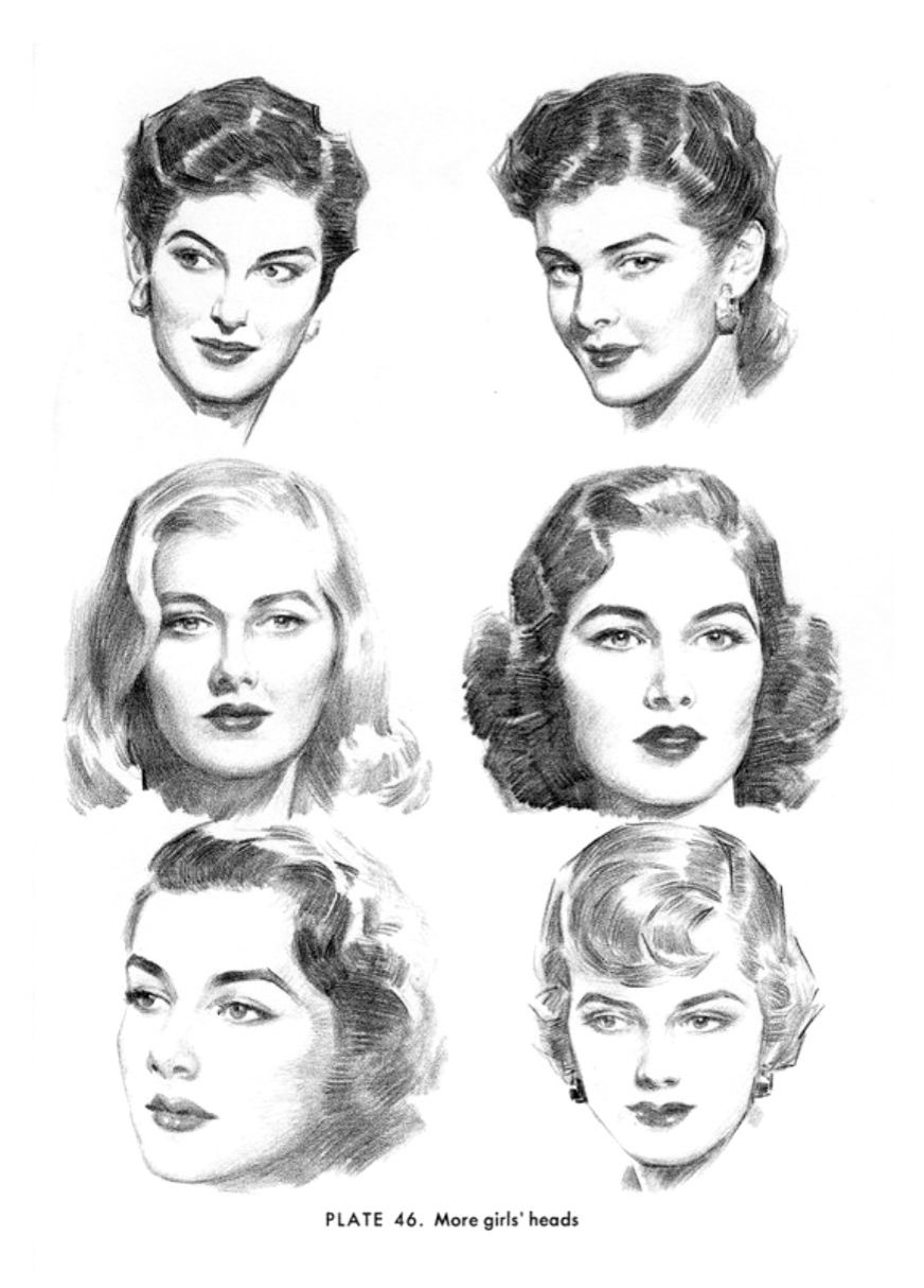 A arte de Andrew Loomis (pega o babador) Drawing taken fron the book Andrew Loomis Drawing Head Hands published 2011 3 | Arte | Arte, ilustração, ilustradores