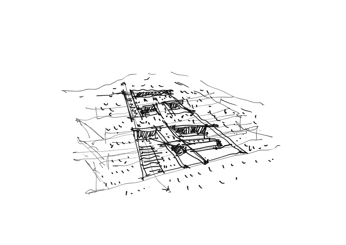 Casa bunker Sketch Caved View nCAVED MOLD architects | Arquitetura | arquitetura