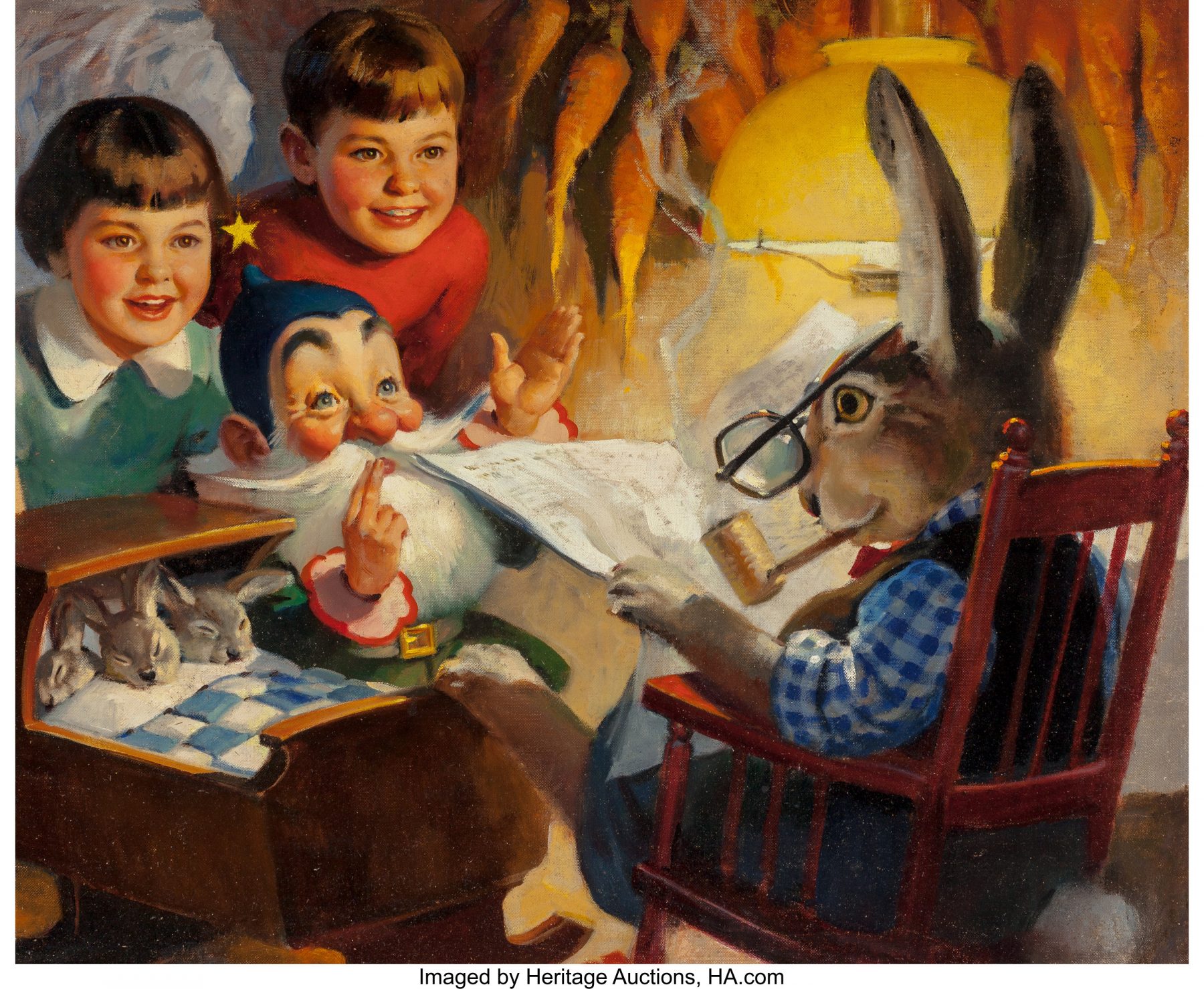A arte de Andrew Loomis (pega o babador) Tiny Tawker Brown Bigelow calendar illustration March 1958 by Andrew Loomis 1800x1478 1 | Arte | Arte, ilustração, ilustradores