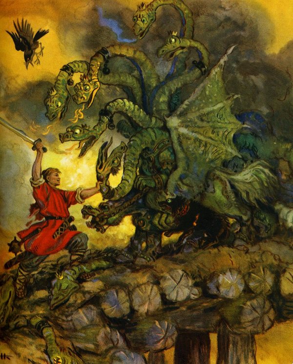 Ilustrações de contos de fadas de Nikolai Mikhailovich Kochergin e966544c3bfd | Arte | Arte, ilustração, incrível, russa