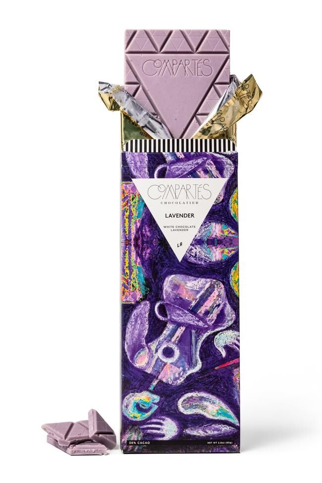 Tendência: Chocolate de lavanda Chocolate de lavanda