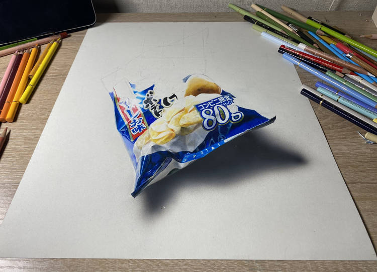 Não confie em seus olhos: Isso não é real! optical illusion2 | Arte | Arte, desenho, ilustração, lapis de cor, realismo