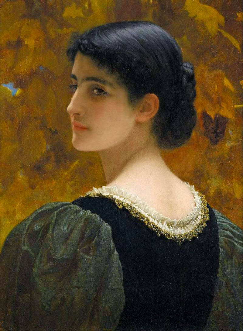 A arte de Charles Edward Peruginis A Backward Glance c.1870 by Charles Edward Perugini | Arte | Arte, artista, pintura