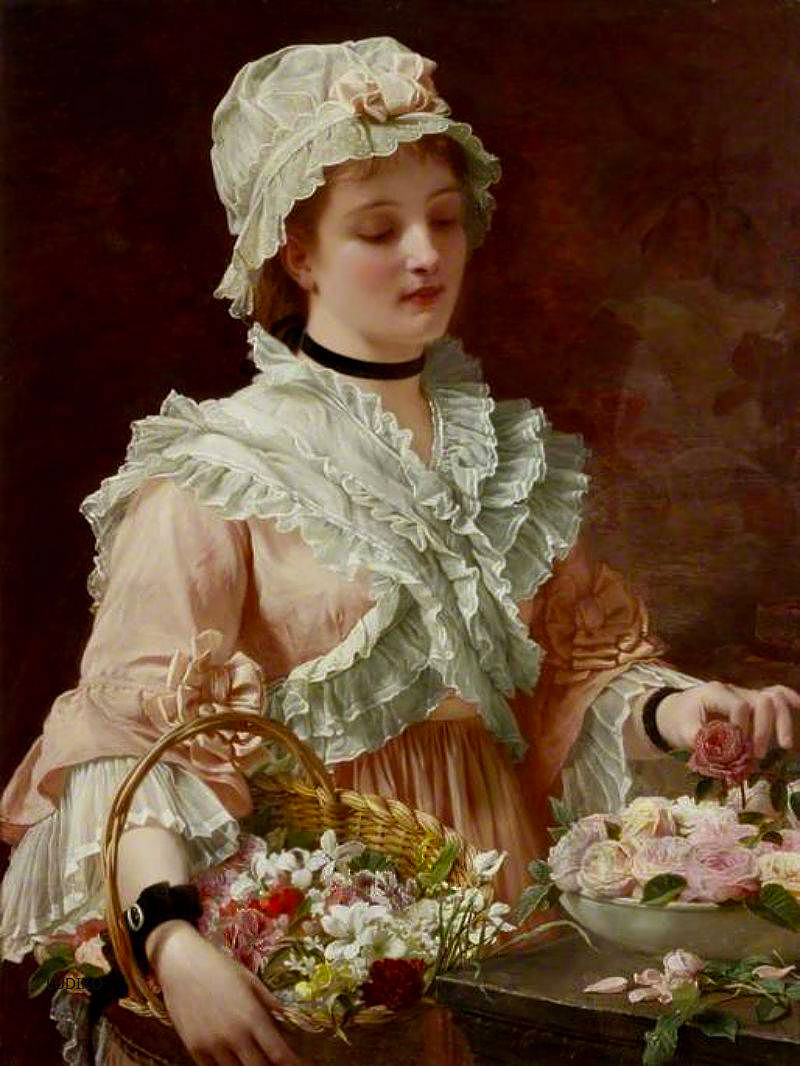 A arte de Charles Edward Peruginis A Labour of Love c.1874 by Charles Edward Perugini | Arte | Arte, artista, pintura