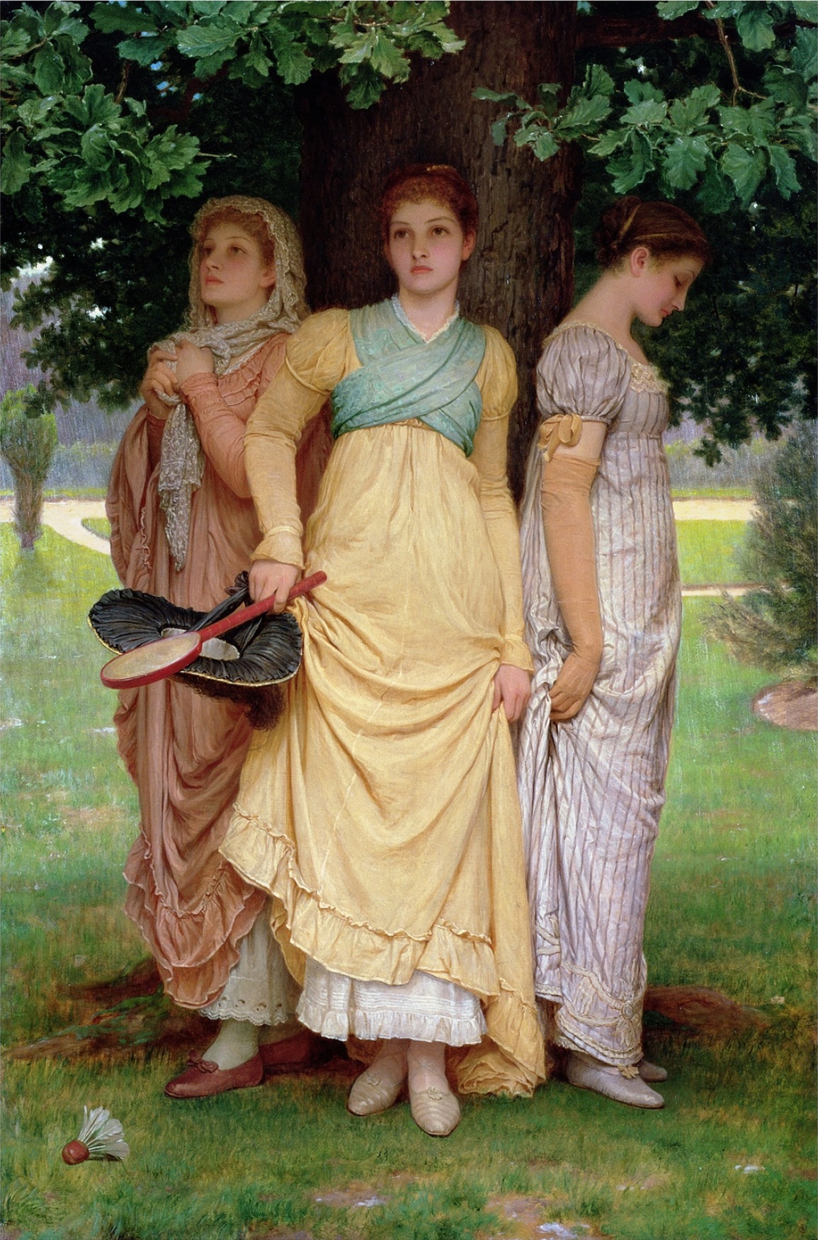 A arte de Charles Edward Peruginis A Summer Shower c.1888 by Charles Edward Perugini | Arte | Arte, artista, pintura