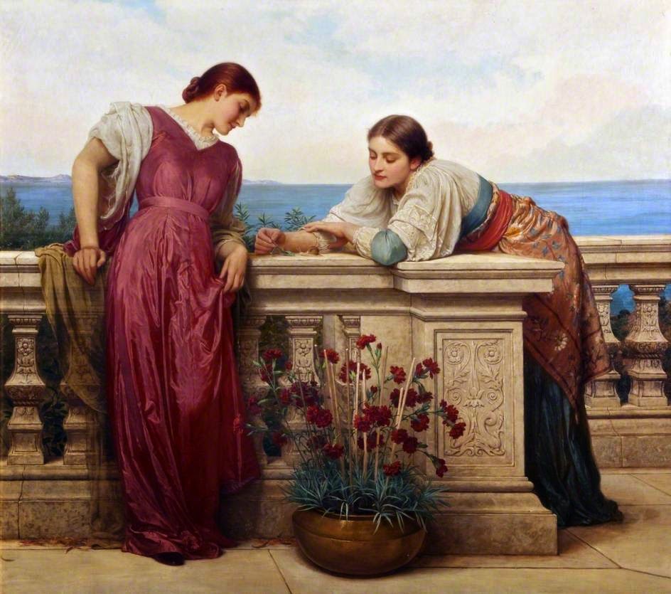 A arte de Charles Edward Peruginis Dolce Far Niente 1882 by Charles Edward Perugini | Arte | Arte, artista, pintura