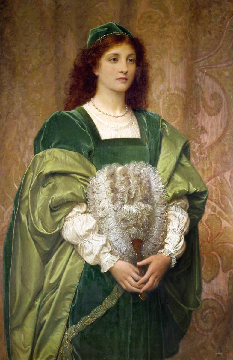 A arte de Charles Edward Peruginis Greensleeves c.1870 by Charles Edward Perugini | Arte | Arte, artista, pintura