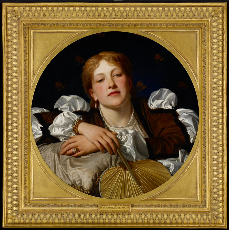 A arte de Charles Edward Peruginis I Know A Maiden Fair To See Take Care framed 1868 by Charles Edward Perugini | Arte | Arte, artista, pintura