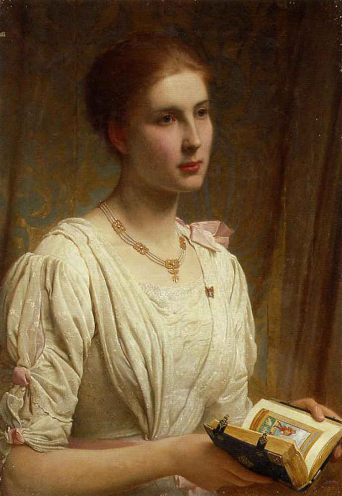 A arte de Charles Edward Peruginis Miss Helen Lindsay 1870 by Charles Edward Perugini | Arte | Arte, artista, pintura