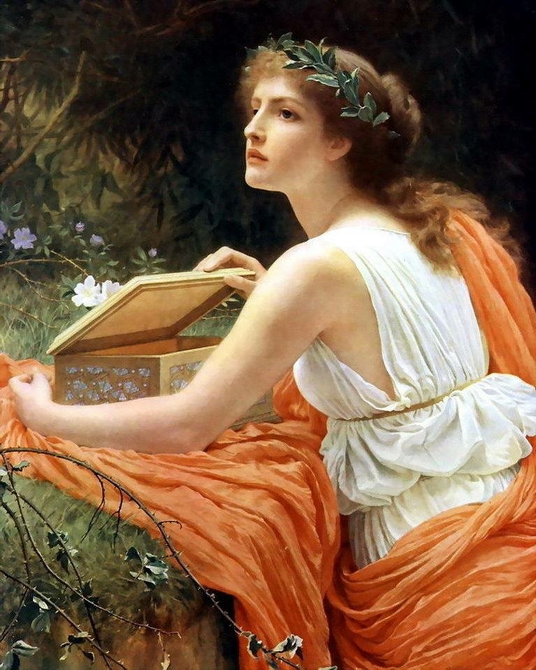 A arte de Charles Edward Peruginis Pandoras Box by Charles Edward Perugini | Arte | Arte, artista, pintura