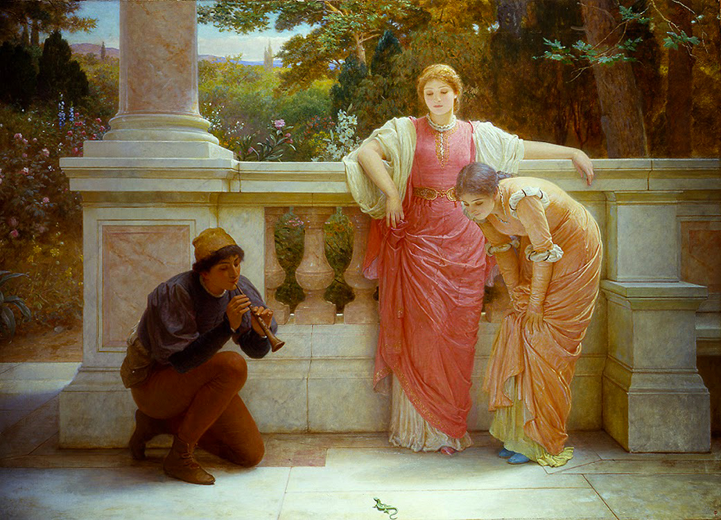 A arte de Charles Edward Peruginis The Lizard Charmer by Charles Edward Perugini | Arte | Arte, artista, pintura