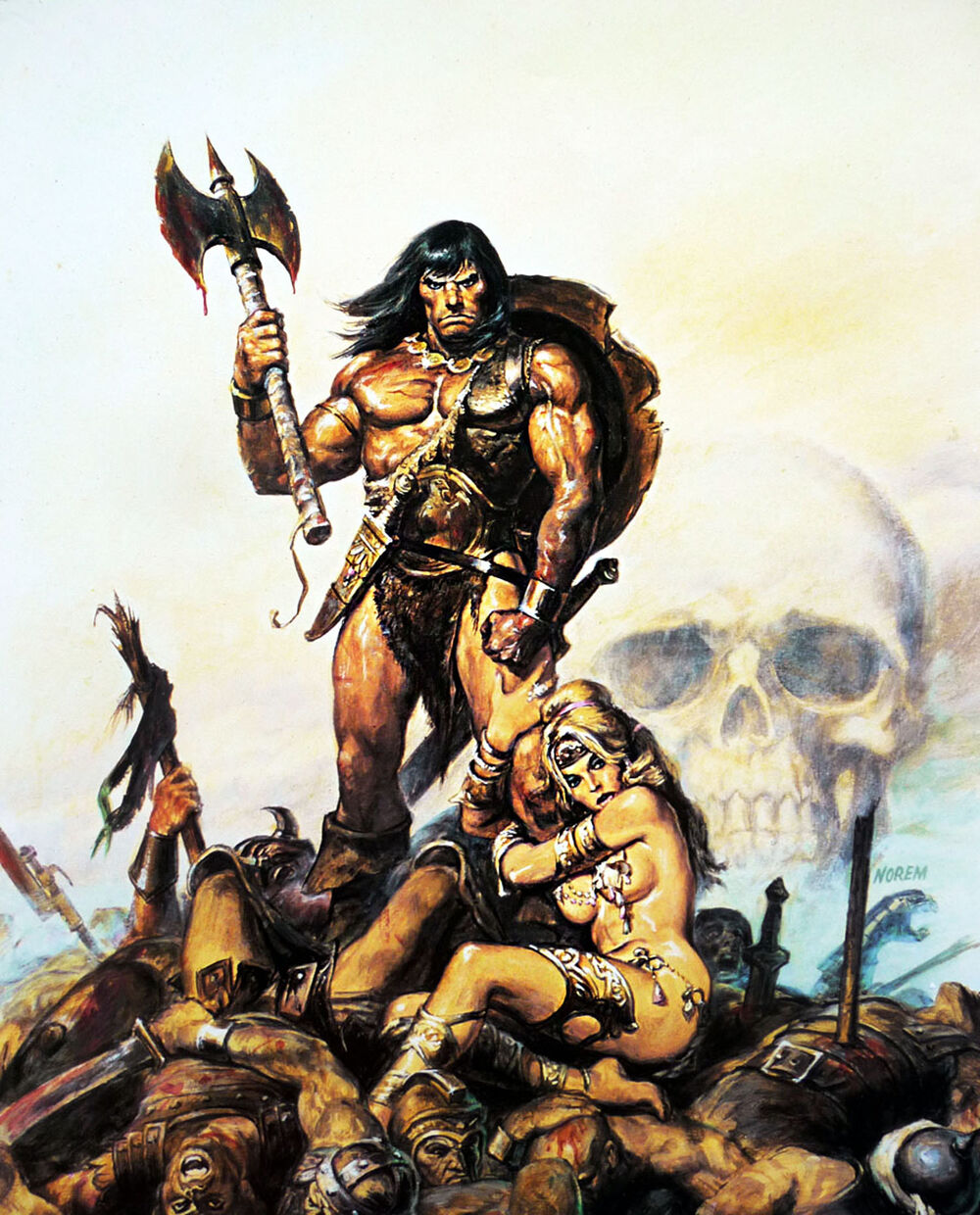 A arte de Earl Norem 47 The Treasue of Tranicos Dec. 12C 1979 | Arte | artista, capa, conan, ilustração, marvel, pintor, pintura, revista