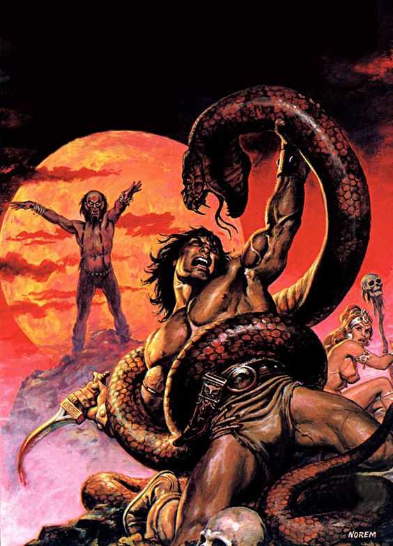 A arte de Earl Norem 561fa170cfc37b84b0fbf30a0fe3af81 | Arte | artista, capa, conan, ilustração, marvel, pintor, pintura, revista