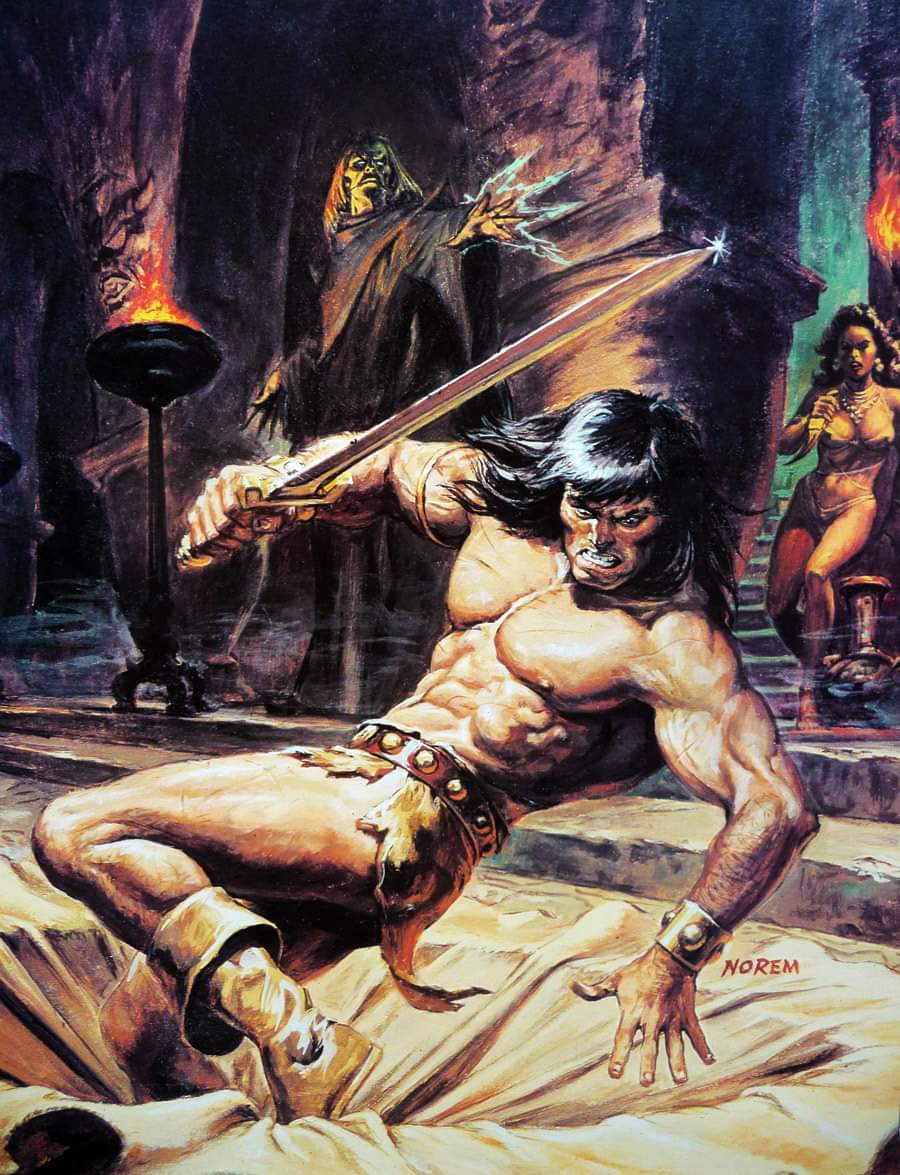 A arte de Earl Norem 92146493 933108580478957 8661736850232180736 n | Arte | artista, capa, conan, ilustração, marvel, pintor, pintura, revista