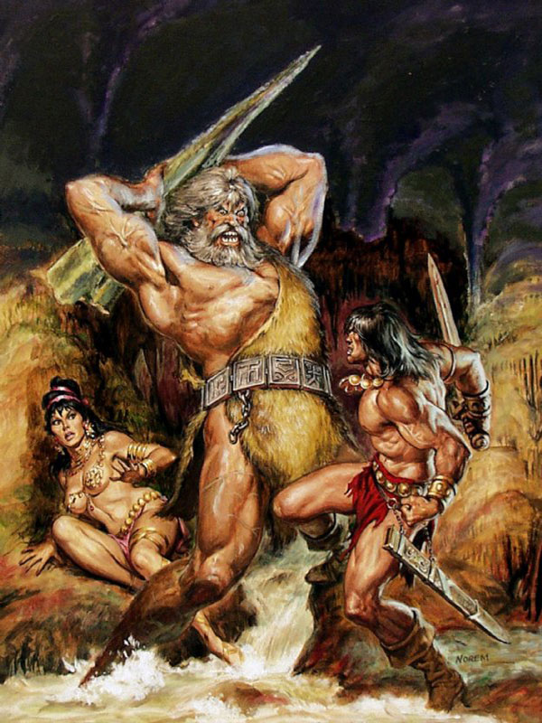 A arte de Earl Norem Conan 5 | Arte | artista, capa, conan, ilustração, marvel, pintor, pintura, revista