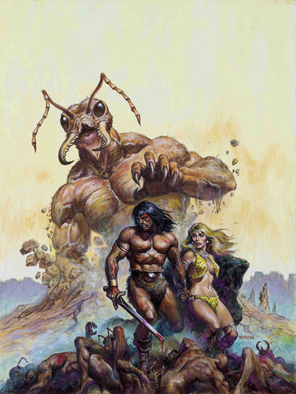 A arte de Earl Norem Conan 7 | Arte | artista, capa, conan, ilustração, marvel, pintor, pintura, revista