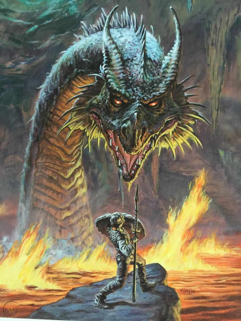 A arte de Earl Norem earl norem original art dragonslayer 1 b139cae9973a1e044ed844b54a0d7e3d | Arte | artista, capa, conan, ilustração, marvel, pintor, pintura, revista