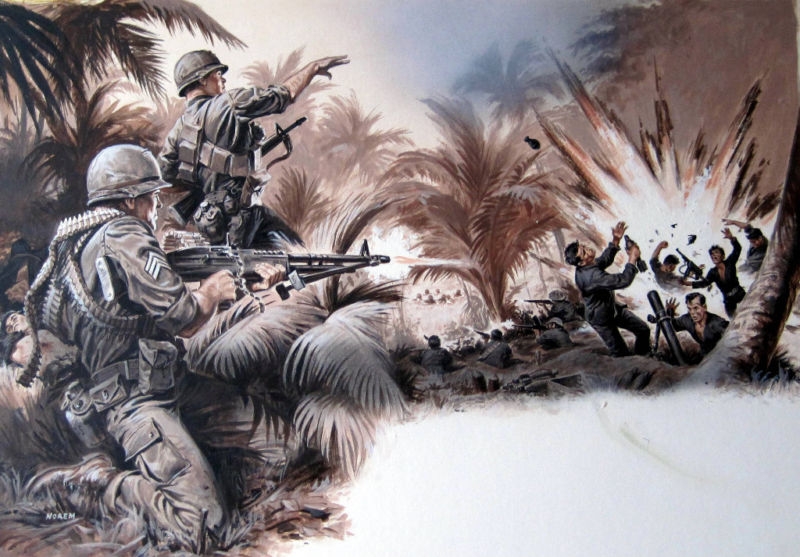 A arte de Earl Norem norem mens adventure art stag 1970s | Arte | artista, capa, conan, ilustração, marvel, pintor, pintura, revista