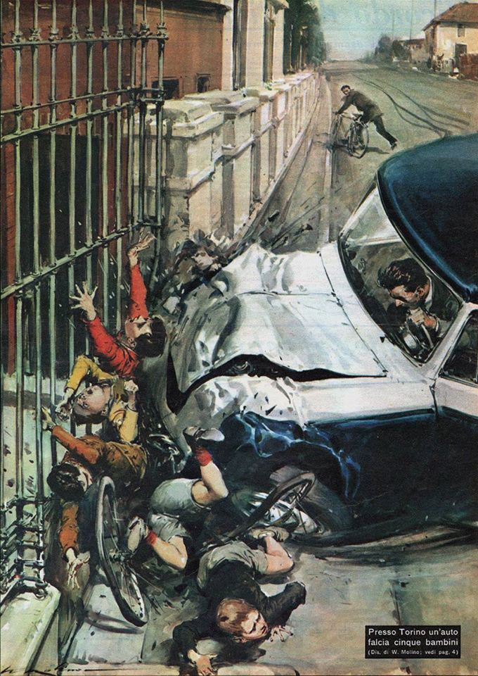 Walter Molino e as 40 capas do Domenica del Corriere onde deu muito ruim 8d29f334ce5241cc35bcd92f9666c187 vintage illustration art illustrations | Arte | artista, capa, del correire, domenica, ilustração, ilustrador, italia, molino, walter