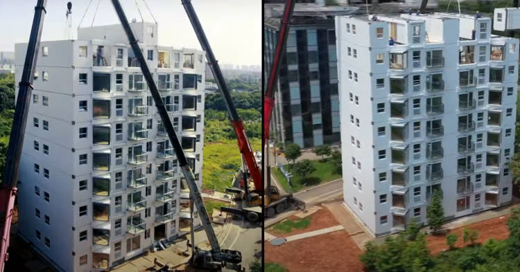 Empresa Chinesa choca o mundo construindo prédios de dez andares em menos de 29 HORAS. Sim, eu disse HORAS! Living Building | Incrível | arquitetura, construção, incrível, modular, predio