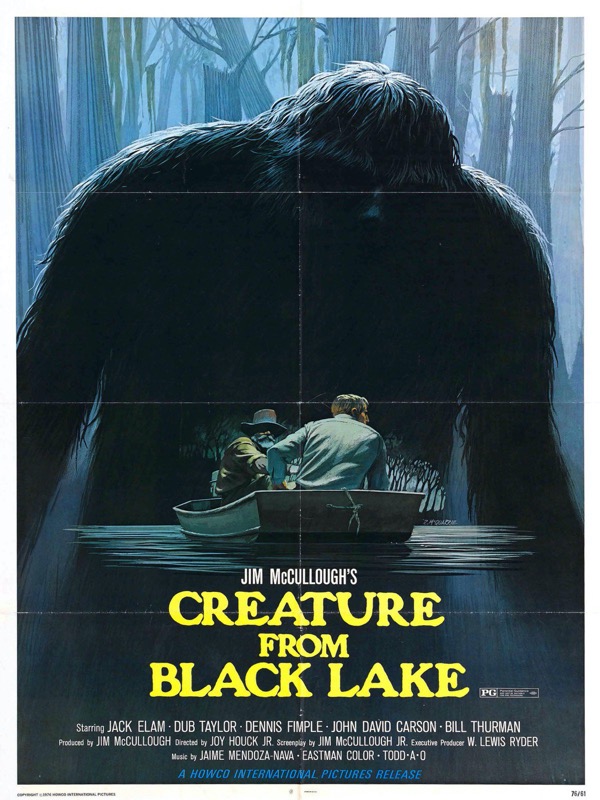 A lenda de Boggy Creek creature from black lake small | Curiosidades | monstro, monstros, pegada