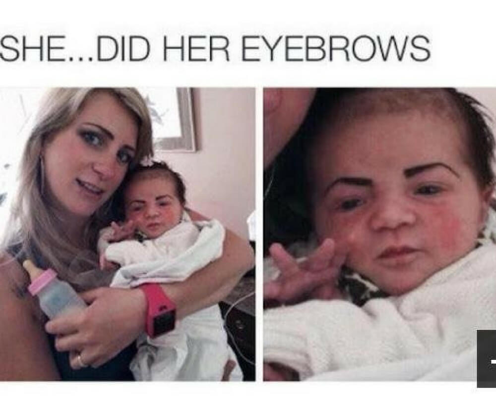 Sobrancelhas que não deram muito certo eyebrows8 13762 68605 | Bizarro | bizarro, esranho, estética, sobrancelha