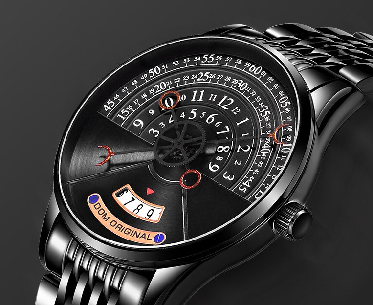 Relógio masculino DOM Mysterious Black Crios Watches | Curiosidades | curioso, design, relogio, relógios