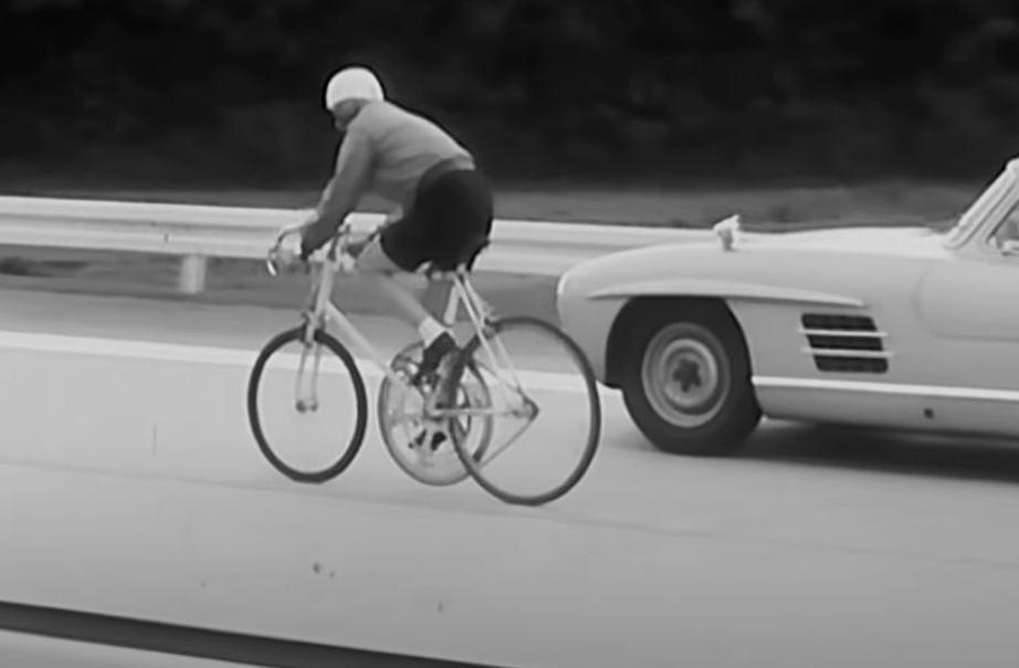 Foto Gump do dia: A bicicleta de 200km/h Jose Meiffret Fahrrad Windschatten Weltrekord 1962 204 778 kmh stabilisiert mit CyberLink PowerDire YouTube | Foto gump do dia | bicicleta, foto gump do dia, guiness, premios, recordes