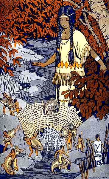 A misteriosa múmia da Serra de San Pedro How Morning Star Lost her Fish from Stories the Iroquois Tell Their Children by Mabel Powers 1917 | Bizarro | bizarro, criatura, estranho, mistério, mumia