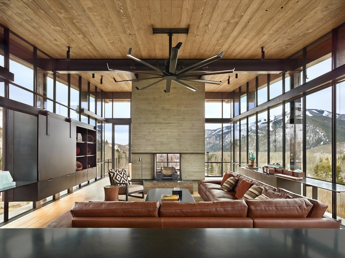 Casa com vista espetacular nas montanhas de Idaho 72011803 original | Arquitetura | arquitetura, casa, construção, montanha